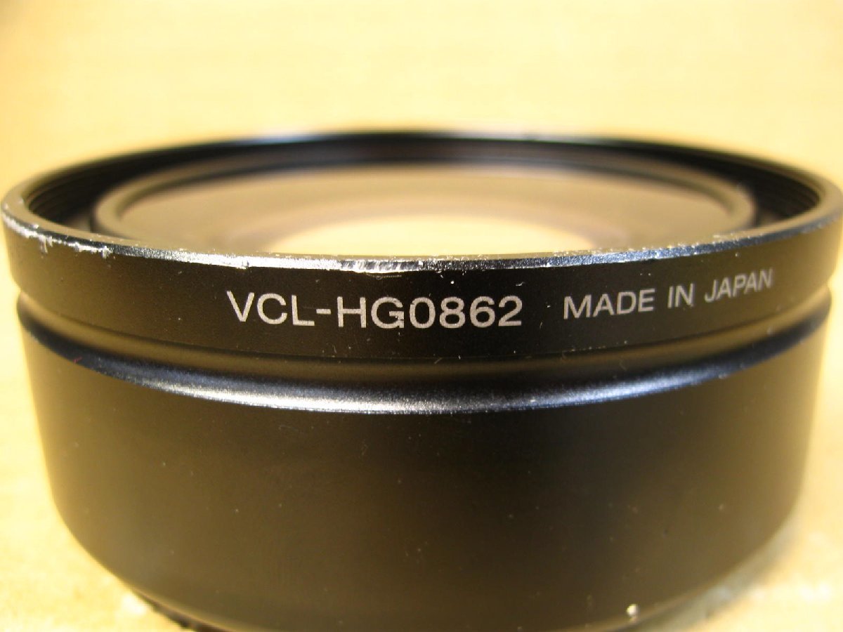 vSONY 0.8 times VCL-HG0862 wide conversion lens 62mm scratch equipped used Sony 