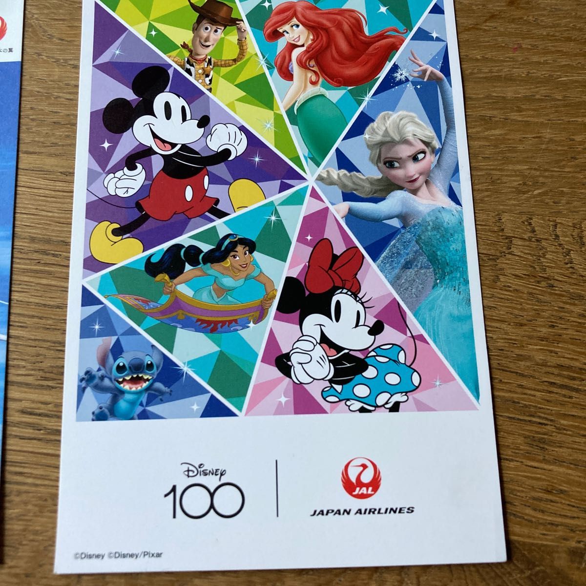 JAL　日本航空★ポストカード 3枚セット★ドリームエクスプレス★Disney100 　ディズニー★絵はがき★非売品★オリジナル