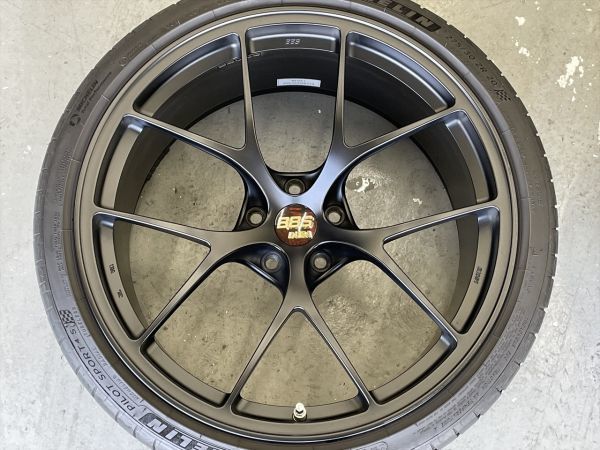 BBS RI-D 超々ジュラルミン鍛造 FORGED RI051 マットブラック 20x10.0+19 5H112 ミシュラン パイロットスポーツ 4S 275/30R20 アウディ RS4_画像2