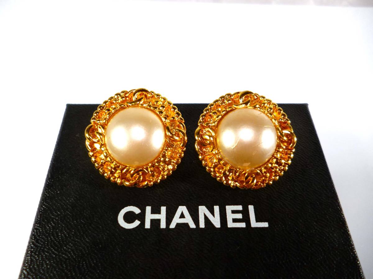 極美品☆シャネル☆CHANEL☆ココマーク×4☆パール☆イヤリング