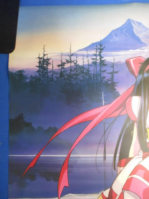 * Mitaka город водоснабжение часть Samurai Spirits B2 постер * примерно 72.8×51.5.SNK NEOGEO исходная картина . замок доверие блестящий окраска MASUMI дерево . подлинный 2!2F-60309
