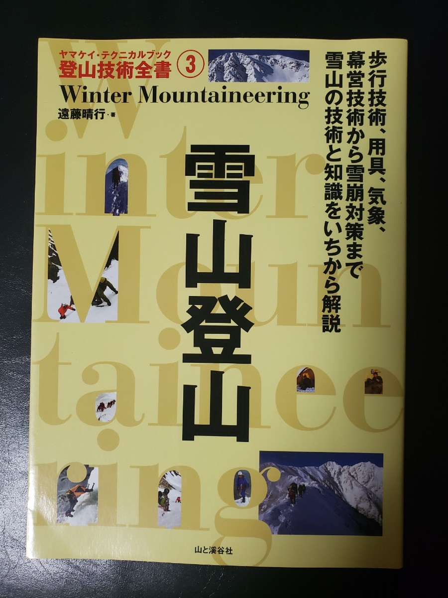 雪山登山/ヤマケイ・テクニカルブック/登山技術全書3/遠藤 晴行 /登山/山岳/入門書/山と渓谷社【管理番号G3cp本303-7】_画像1