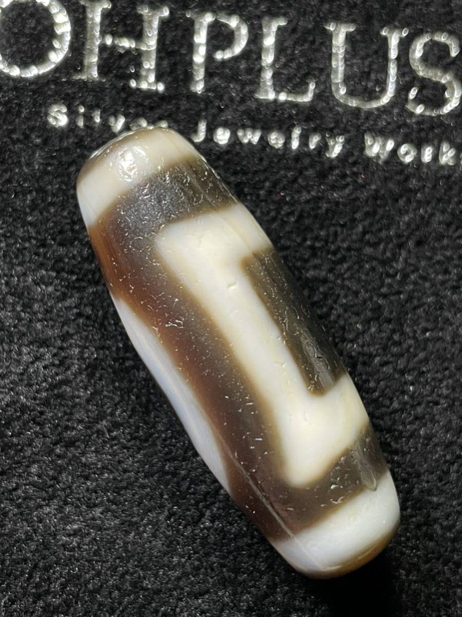 本物保証 老天珠 チベット ジービーズ 「天地紋天珠」Old Dzi beads