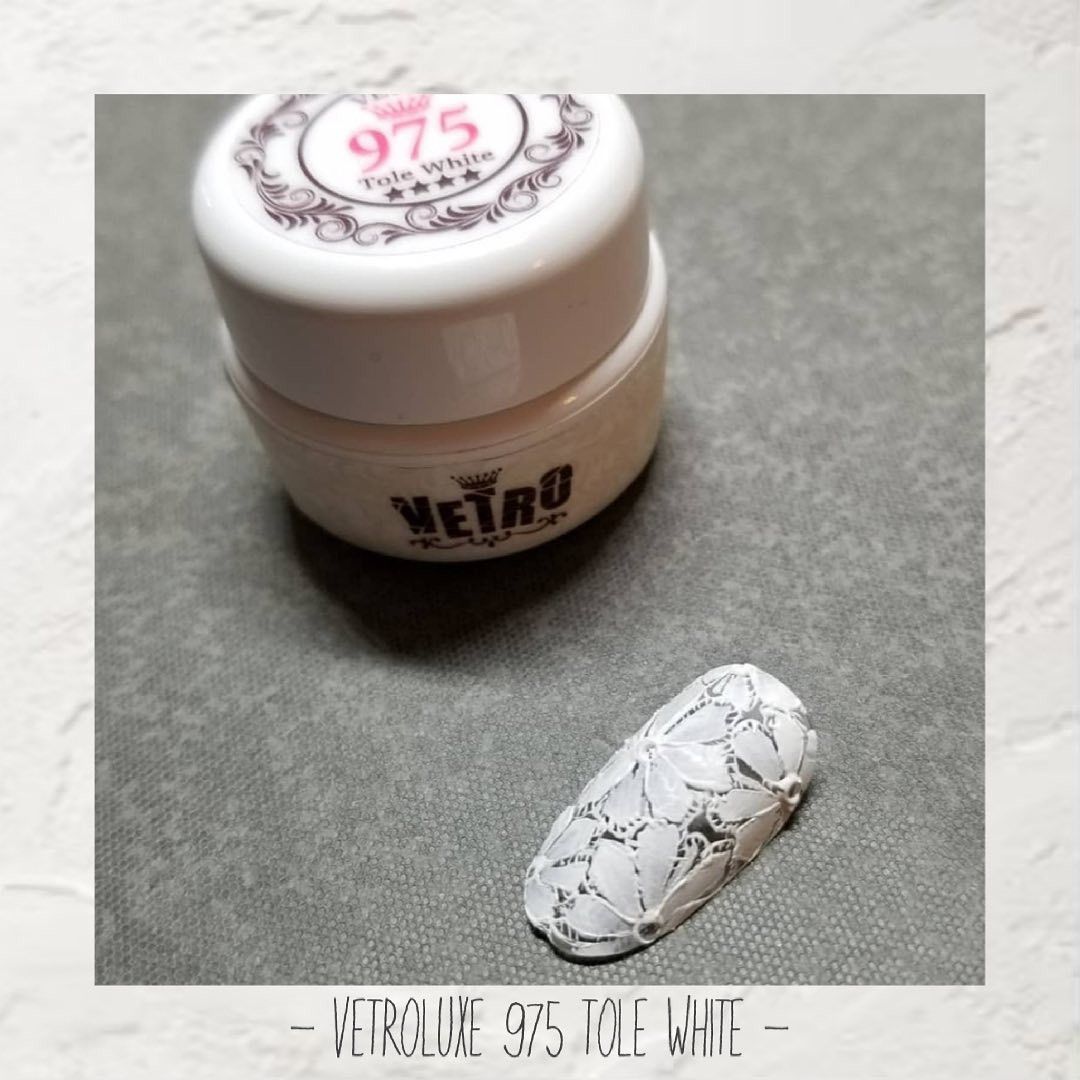 ☆VLT975新品☆VETROベトロLUXEアート用カラージェルトールホワイト