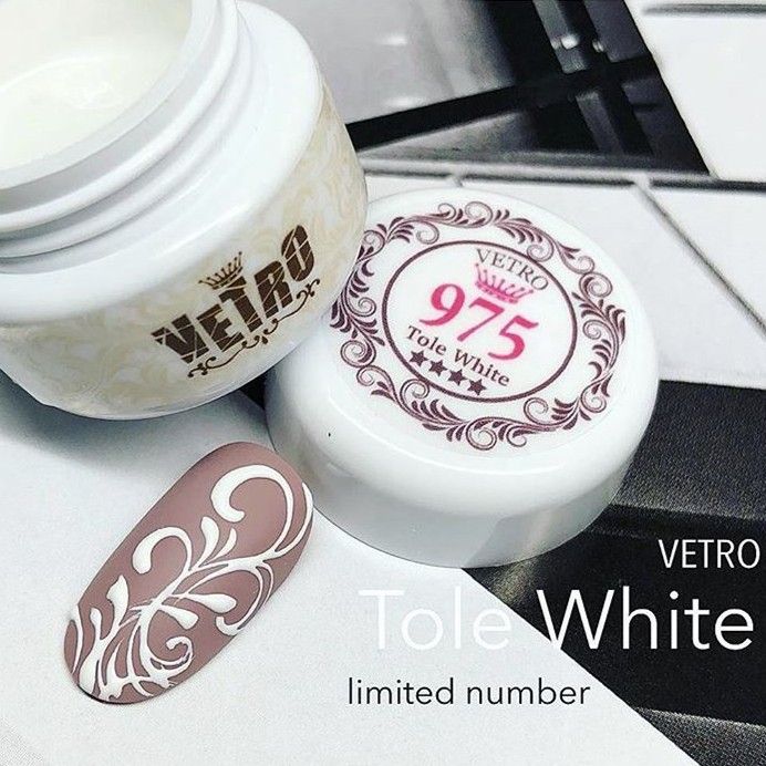 ☆VLT975新品☆VETROベトロLUXEアート用カラージェルトールホワイト