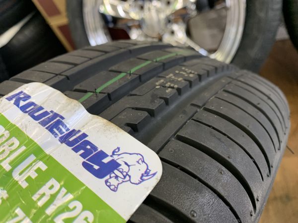 §メッキ!WEDS グラフト5S 15X4.5J+45 100-4H 未使用 エコブルー 165/55R15(165/55-15)新品付 夏 軽 N-BOX/タント/スペーシア/ワゴンR 等_新品タイヤ付！