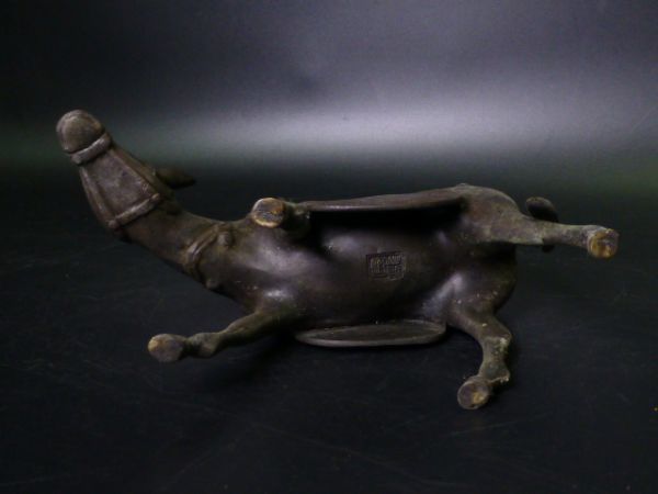 中国美術 古銅 老子騎馬香炉 銅のったり香炉 銅香爐 在銘 時代 骨董 古玩 古美術品_画像9
