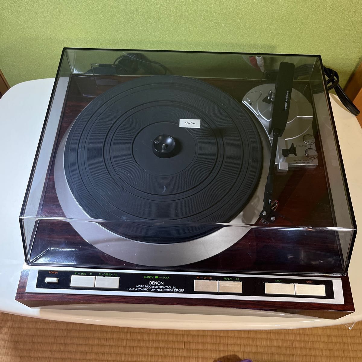 日本コロムビア　DENON デノン フルオート ターンテーブル レコードプレーヤー　DP-37F（中古品・動作良好）