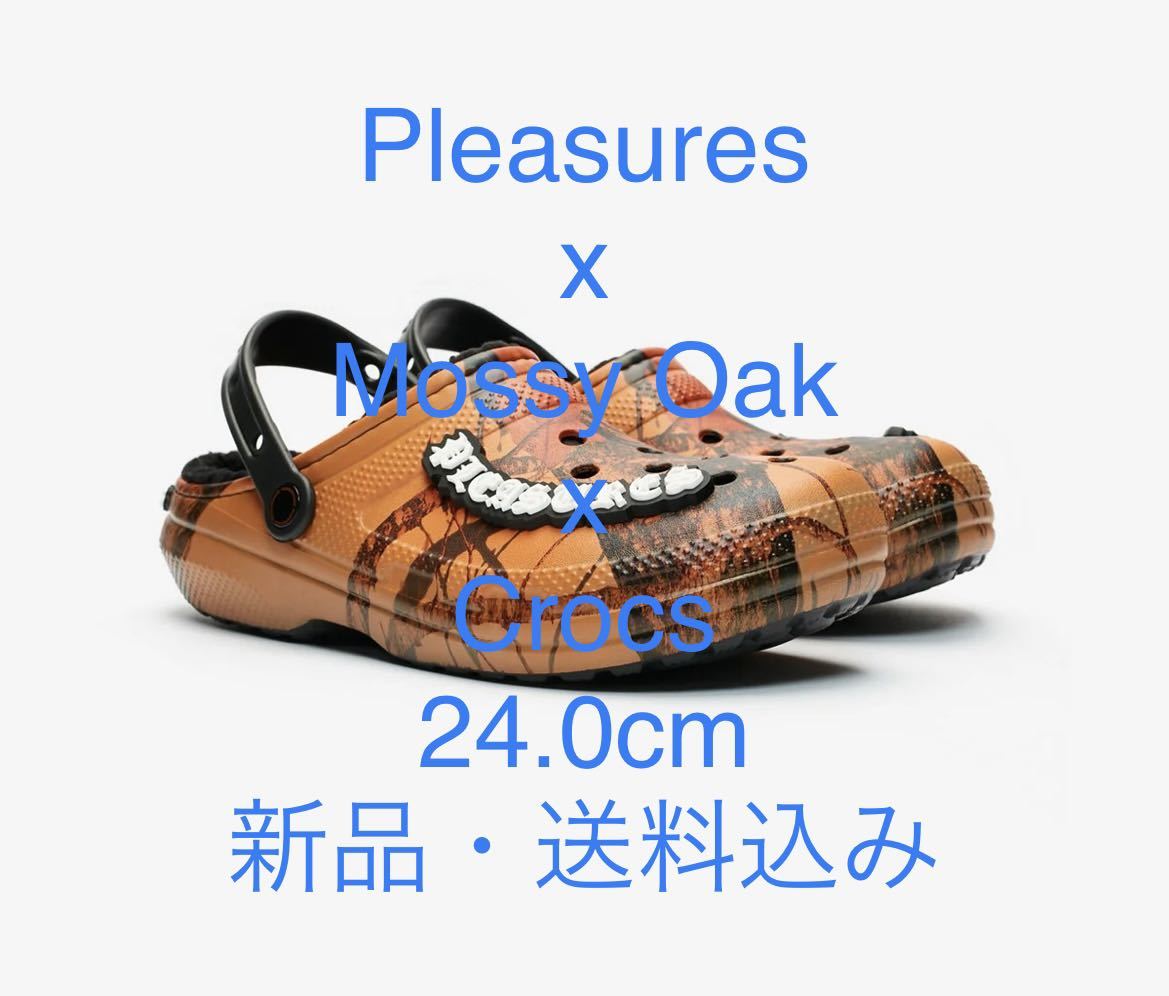 ** 24.0cm Pleasures x Mossy Oak x Crocs Classic Crog новый товар не использовался Crocs p отдых zmosi- дуб **