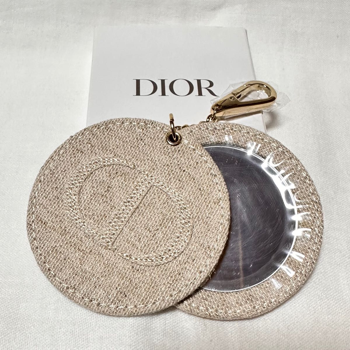Christian Dior ディオール ノベルティ ミラー チャーム キーホルダー 新品未使用♪