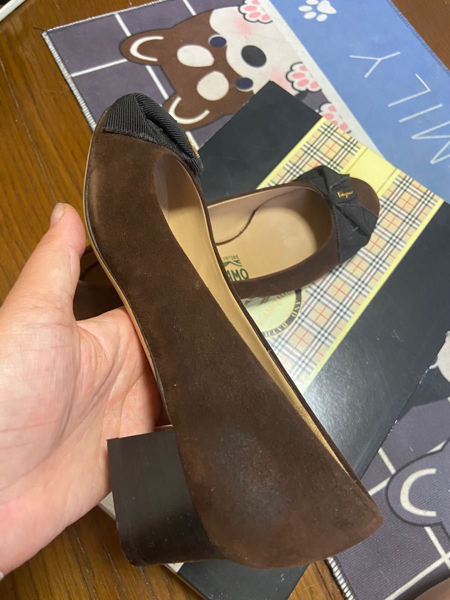 美品❣️Salvatore Ferragamo フェラガモパンプス61/2 D-