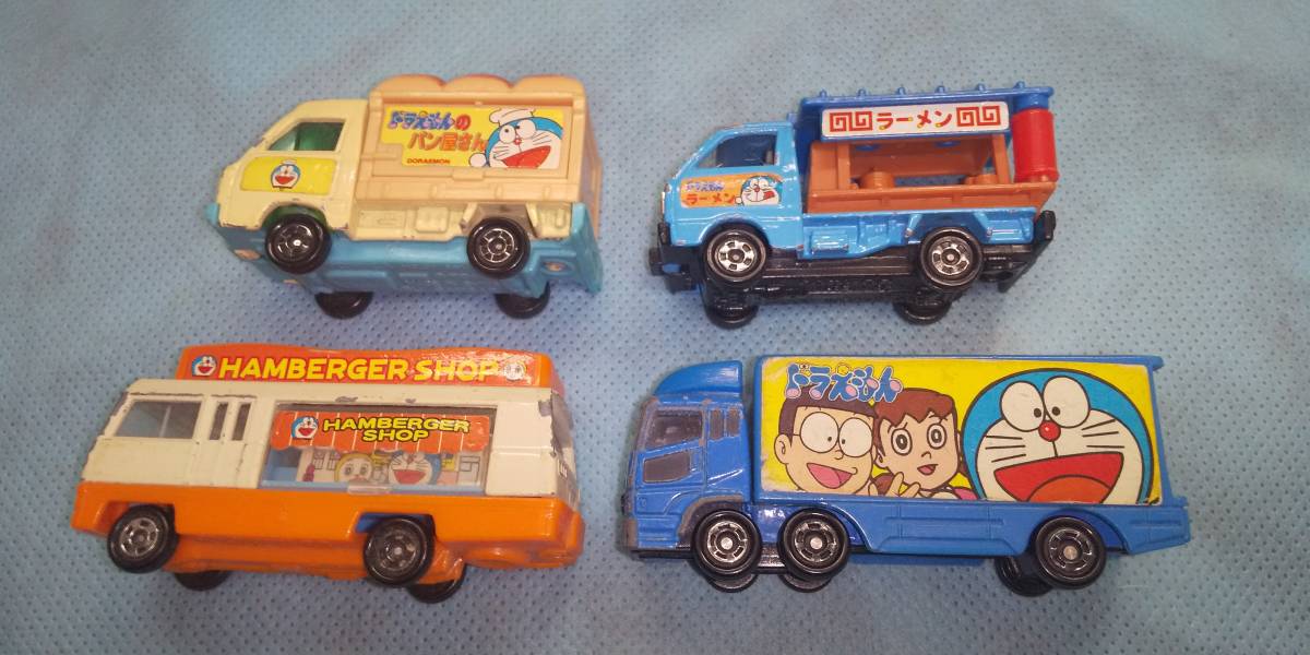 トミカ：ドラえもん キャラトミカ ドラえもん たべもの販売車 4台セット 2303/オクパナ_画像1