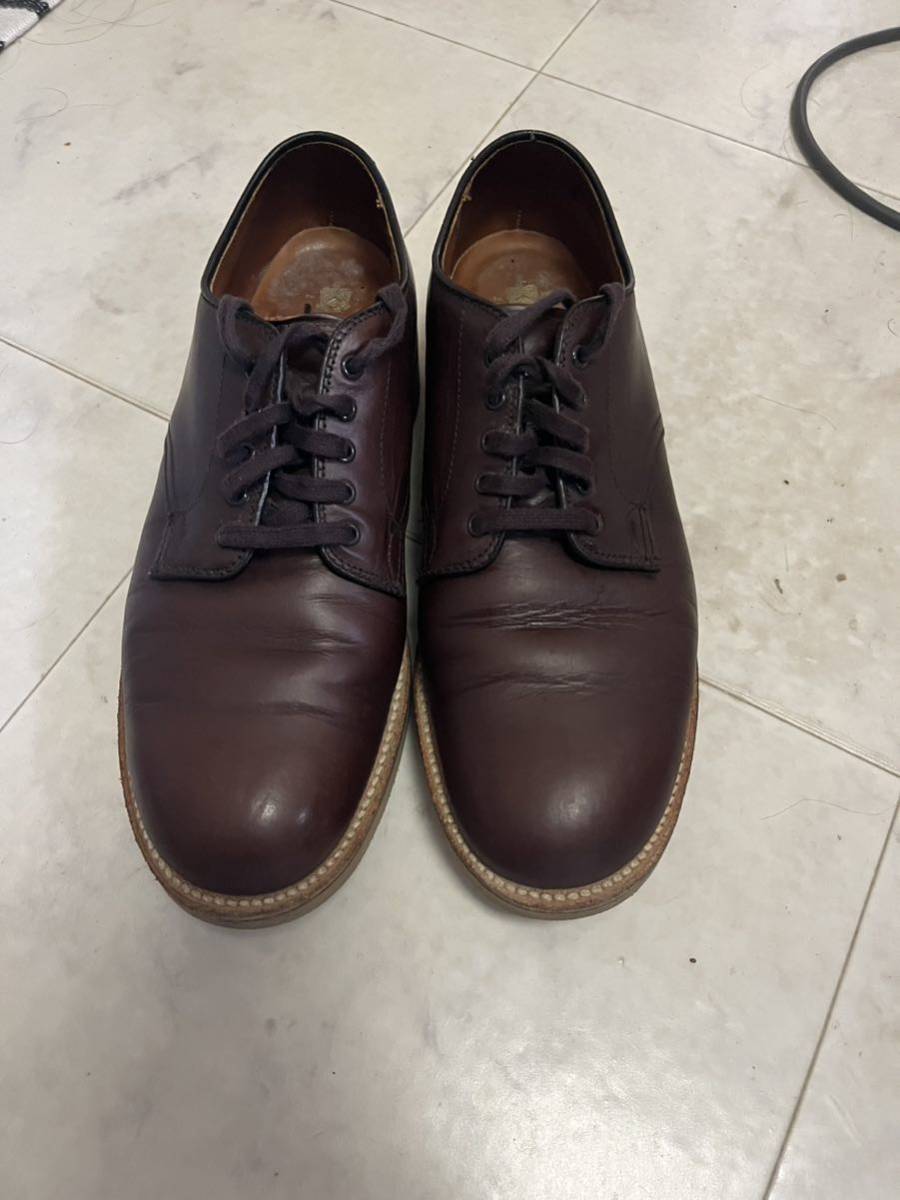 ALDEN 53663 7.5 D SUPER CUSHION SOLE PLAIN TOE OX ミリタリーラスト 379x クロムエクセル オールデン