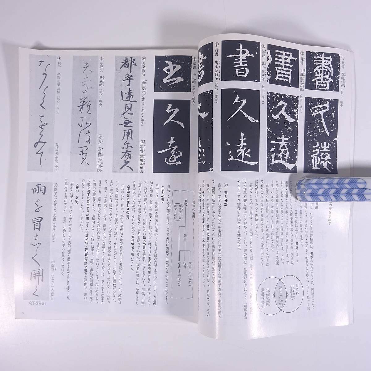 書道芸術 漢字編 改訂版 久米東邨編著 中教出版 2004 大型本 書道 習字 毛筆 楷書 行書 草書 隷書 篆書 釈文 ほか_画像7