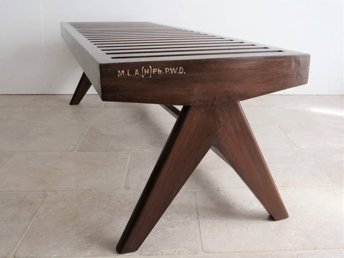 ◇ピエール・ジャンヌレ Pierre Jeanneret wood Bench リプロダクト