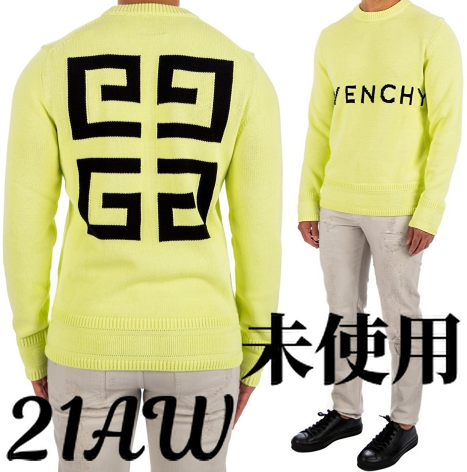 即決 未使用 21AW 定価15万円 ジバンシィ GIVENCHY 4G ロゴ ニット