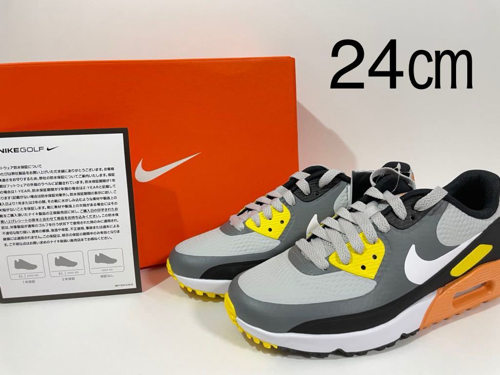 【送料無料】【新品】メンズ24㎝/ウィメンズ24.5㎝　NIKE AIR MAX 90 G ナイキ　エアマックス90 ゴルフ スパイクレス  ゴルフシューズ