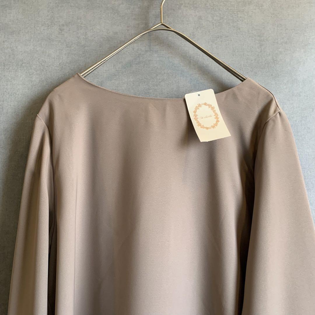 [ new goods unused ]Techichi mocha blouse 