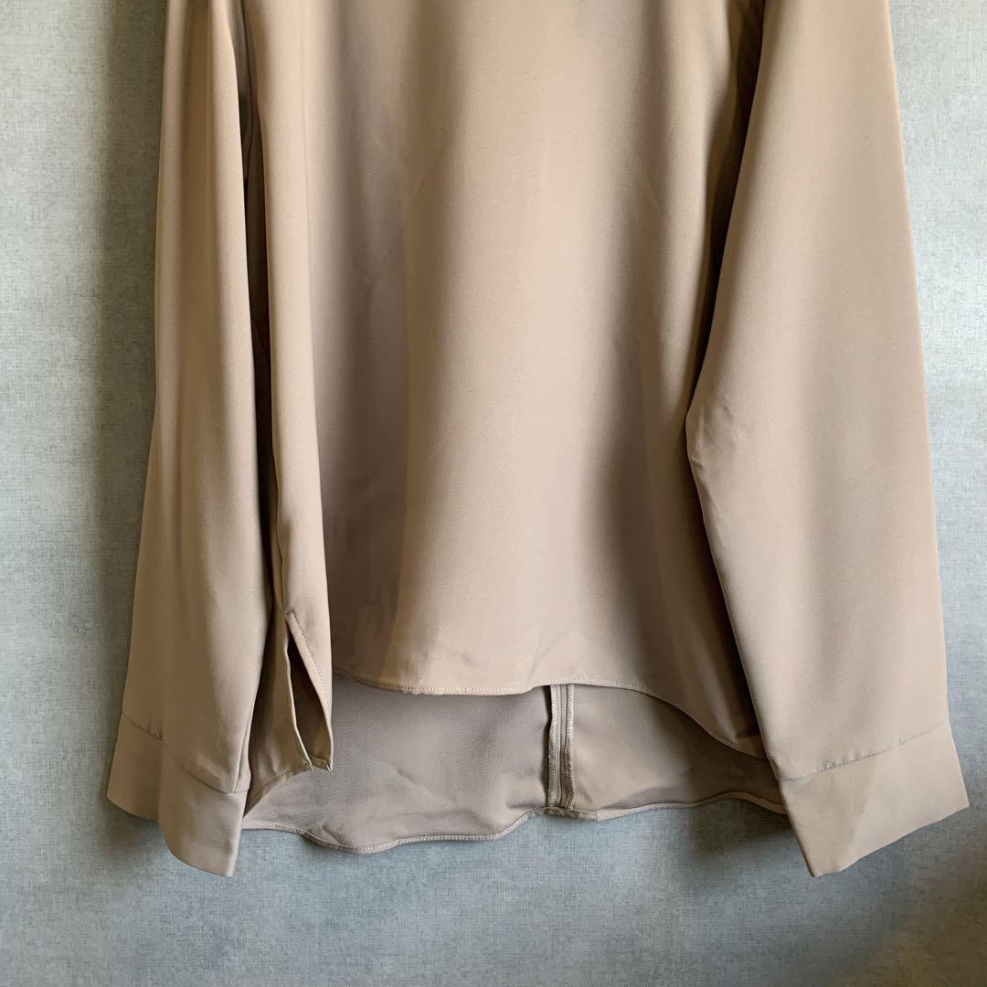 [ new goods unused ]Techichi mocha blouse 