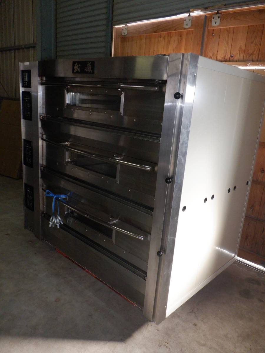 AS3*2020 year made * beige The Cars production *. warehouse /3 -step type deck oven *TSL-43Y-T* three-phase 200V*50/60Hz* indoor for * business use * bread shop * confectionery *