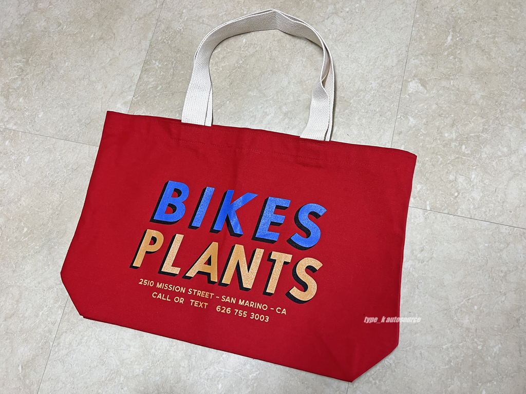 The CUB HOUSE Bikes & Plants キャンバス トートバッグ-RED USDM北米TEAM DREAM サーリー SURLY オールシティ ALLCITY クラスト CRUST USA