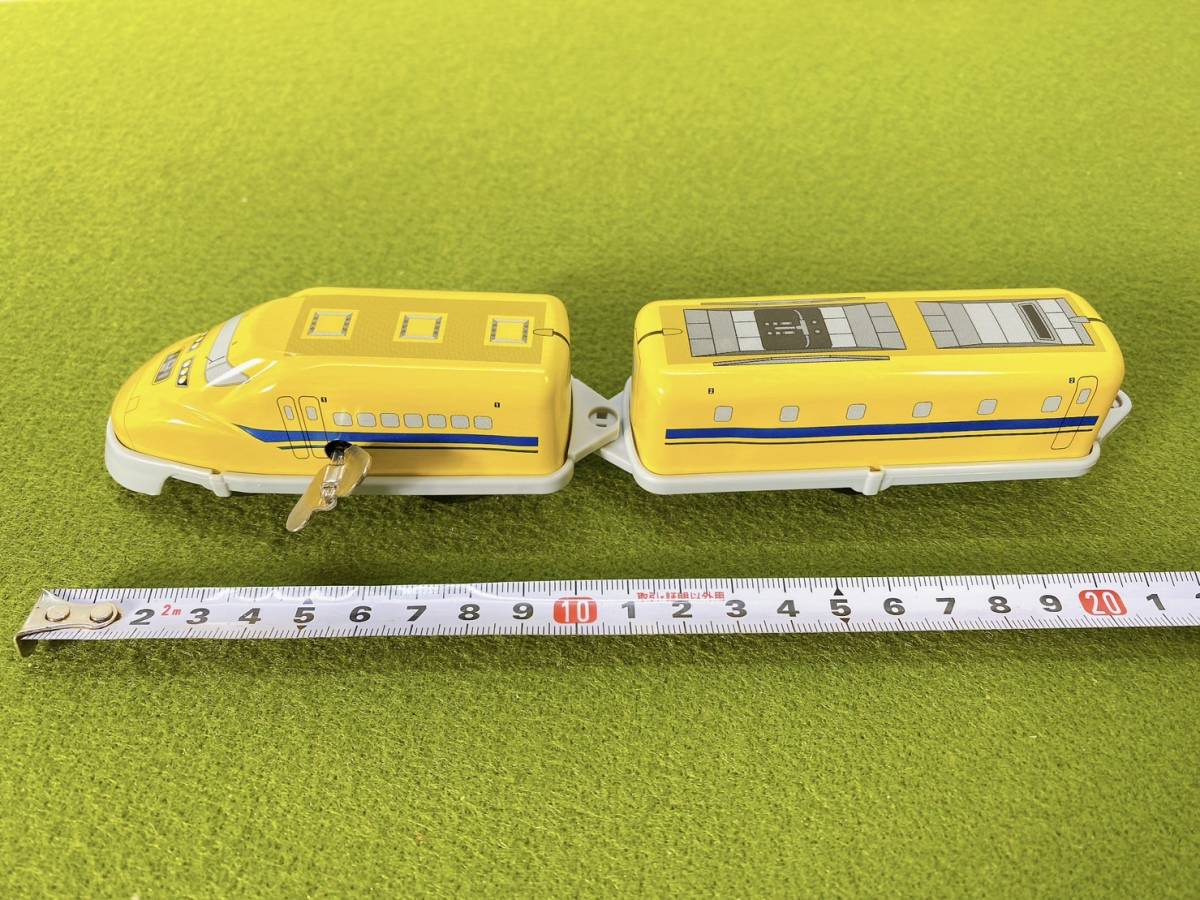 送料520円！　貴重　レトロ　ドクターイエロー　ゼンマイ付き　おもちゃ　電車　日本製　長期保管品　現状品_画像2