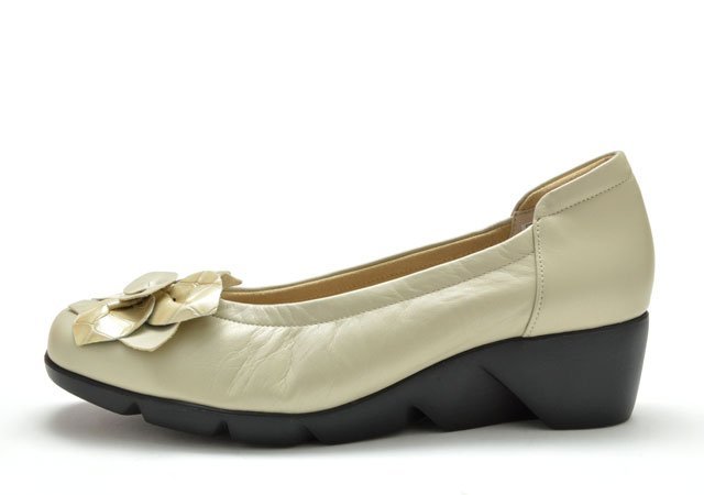  бесплатная доставка новый товар mone женский Wedge обувь 881306 бежевый 23.5cm женский балетки женский Wedge подошва обувь сделано в Японии 