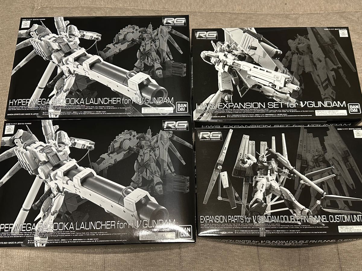 BANDAI SPRITS RG 1/144 νガンダムHWS他色々セット