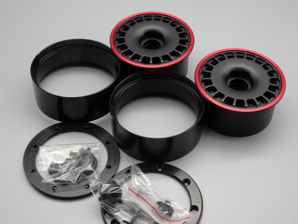 Bibian 比比昂- GRC製G143UB 黒/赤ホイールセット2.2インチTRX6 TRX4 用アキシャルタミヤscx10 クローラー/ ロッククローラー4本セット- Bibian 比比昂日本代標 Bibian 比比昂- GRC製G143UB 黒/赤ホイールセット2.2インチTRX6 TRX4 用アキシャルタミヤscx10 クローラー/ ロッククローラー4本セット- Bibian 比比昂日本代標