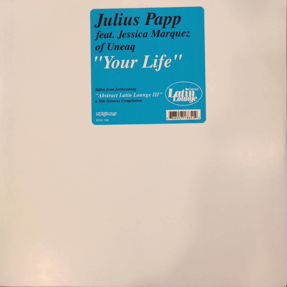 【中古・アナログレコード】Julius Papp Feat Jessica Marquez / Your Life【SCMS0000000060】_画像1