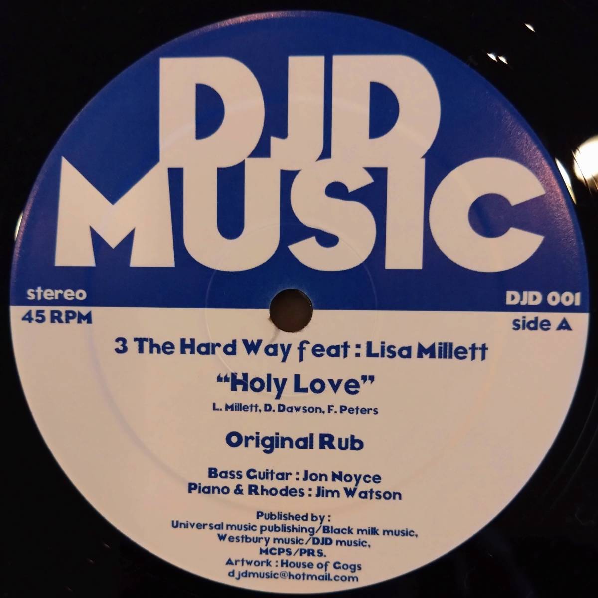 【中古・アナログレコード】3 The Hard Way / Holy Love【SCMS0000000061】_画像1