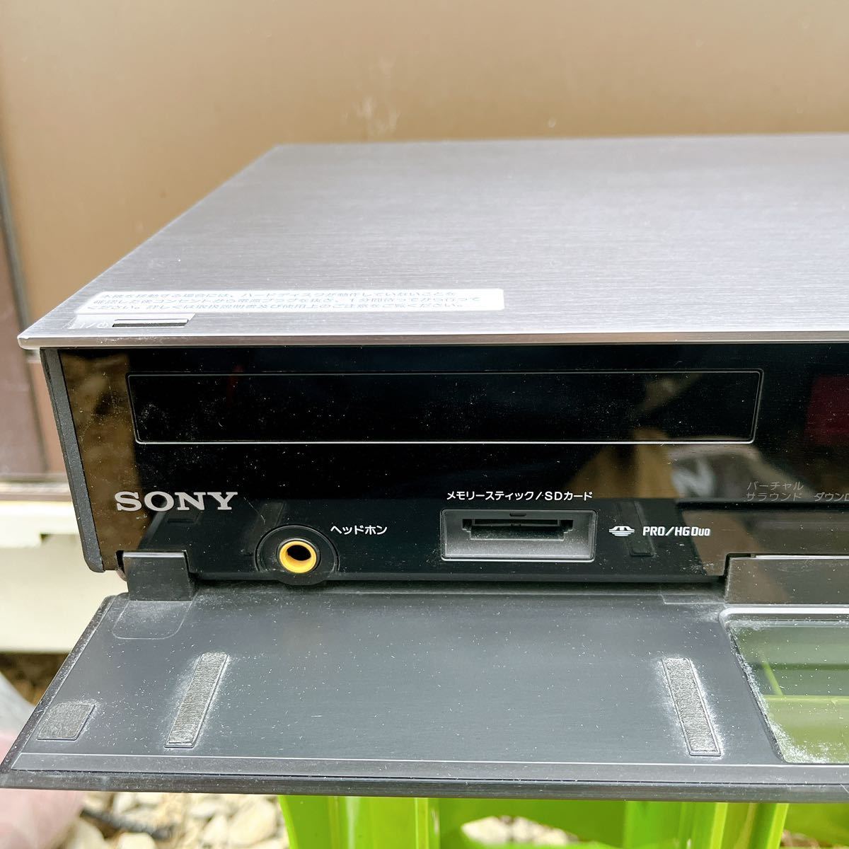 SONY Blu-ray DVD レコーダー BDZ-AX2700T ジャンク 通電確認済み 2012年製の画像3