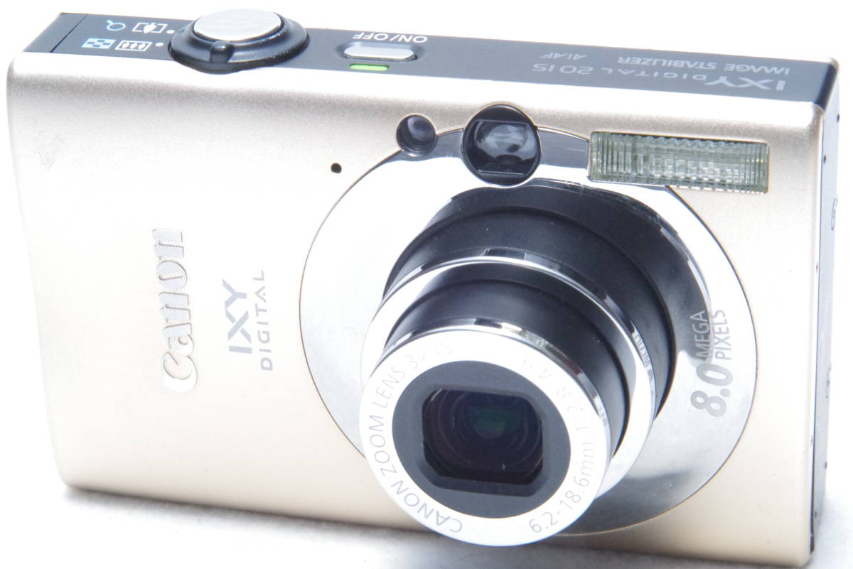 Canon IXY DIGITAL 20 IS イクシー PC1271 800万画素 Compact Digital Camera 光学 3倍 コンデジ 手ブレ補正 Camel キャメル 動作確認 美品