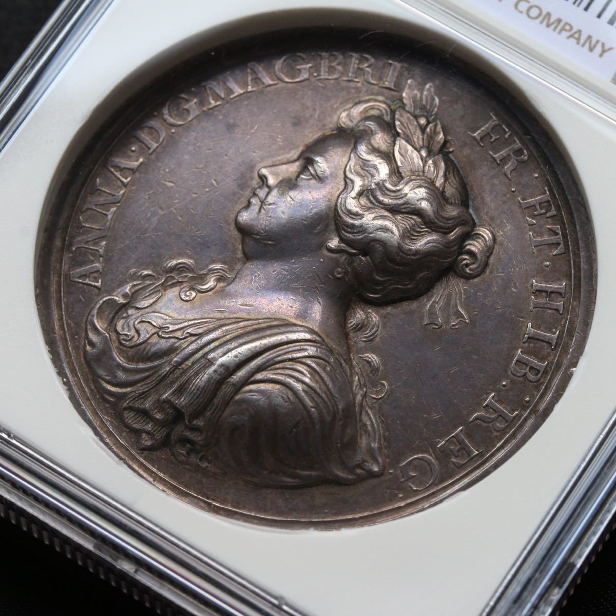 アン女王基金設立記念】 1704年 銀メダル イギリス NGC AU58