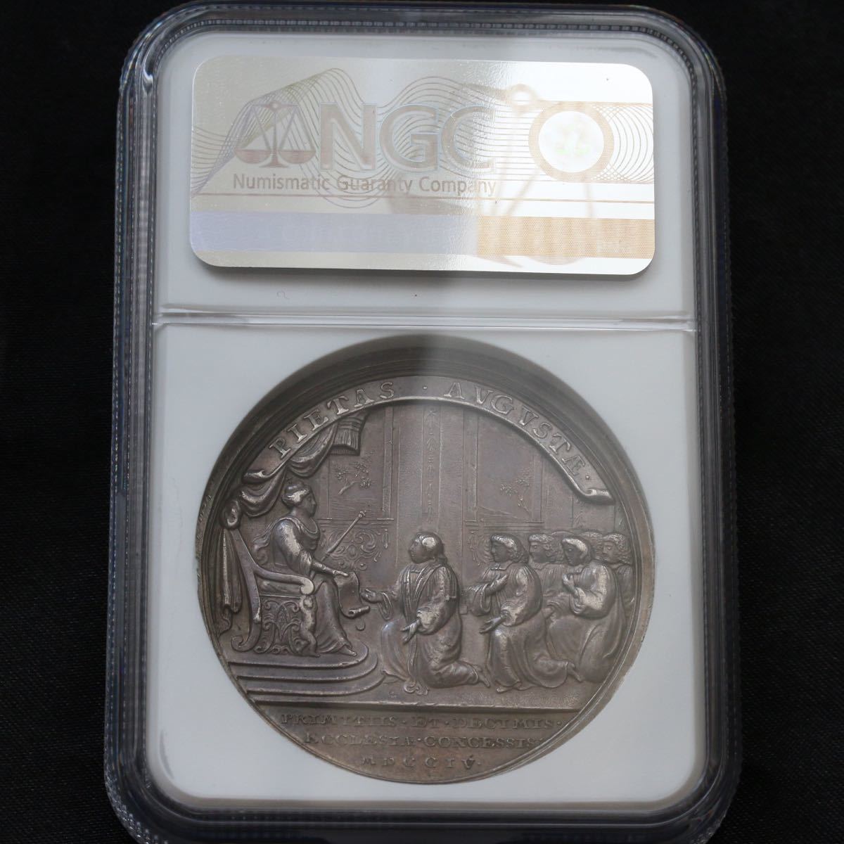 アン女王基金設立記念】 1704年 銀メダル イギリス NGC AU58