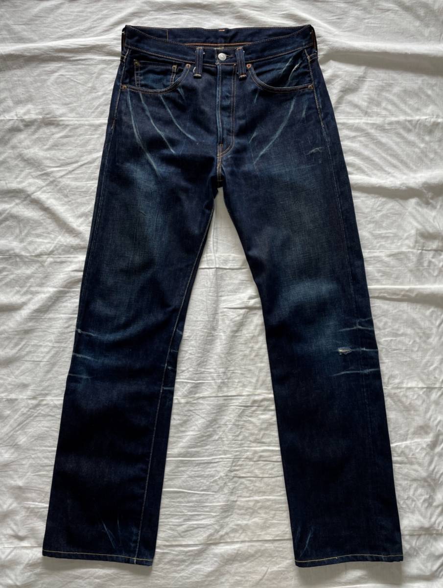 濃紺 LEVI'S VINTAGE CLOTHING 501XX 47501 w34 リーバイス ビンテージクロージング 1947年モデル 2004年 LVC 日本製_画像4