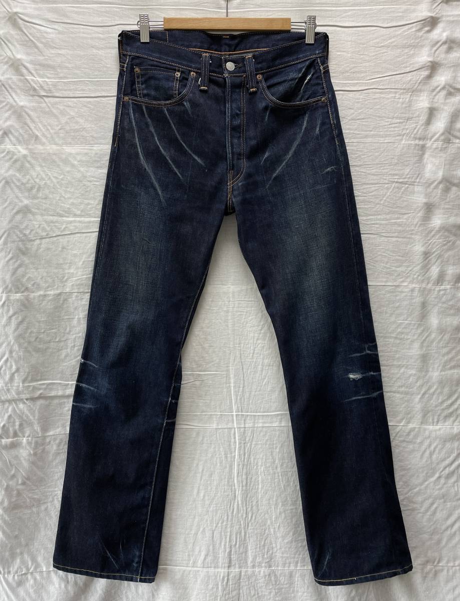 濃紺 LEVI'S VINTAGE CLOTHING 501XX 47501 w34 リーバイス ビンテージクロージング 1947年モデル 2004年 LVC 日本製_画像2