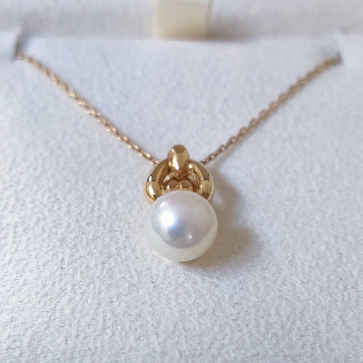 田崎真珠 TASAKI パール アコヤ真珠 ネックレス K18YG 7.0mm 3.5g