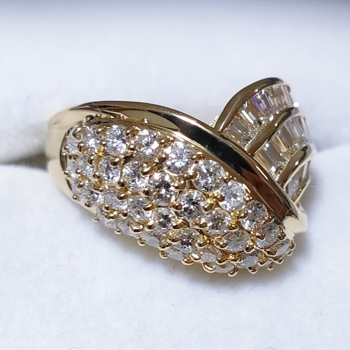 ダイヤモンド パヴェ リング K18YG 1.77ct 8.0g | normanhubbard.com