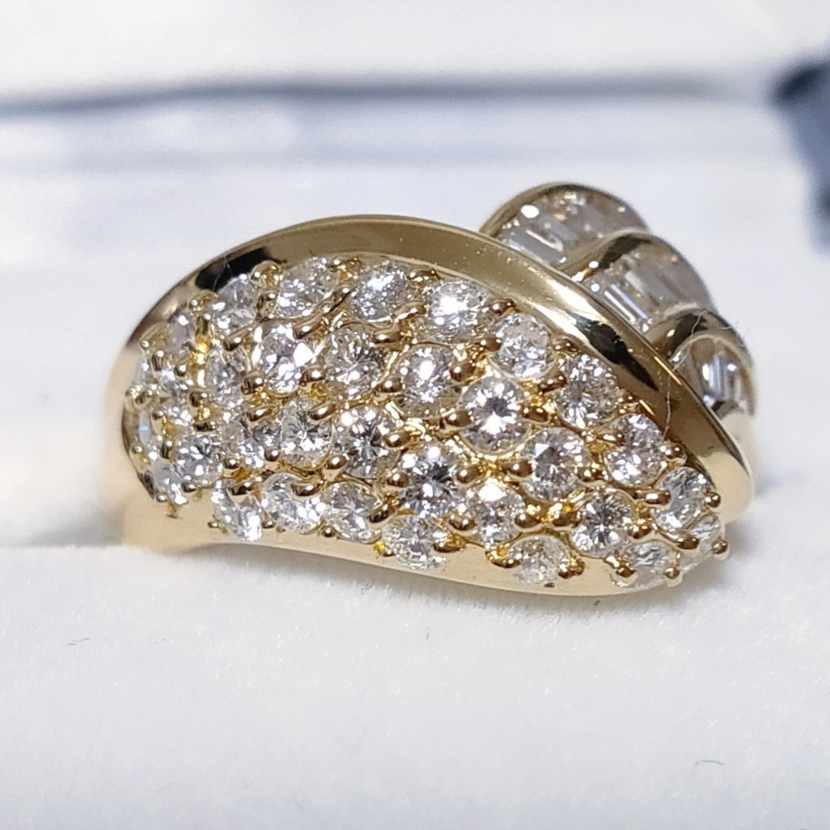 ダイヤモンド パヴェ リング K18YG 1.77ct 8.0g | normanhubbard.com