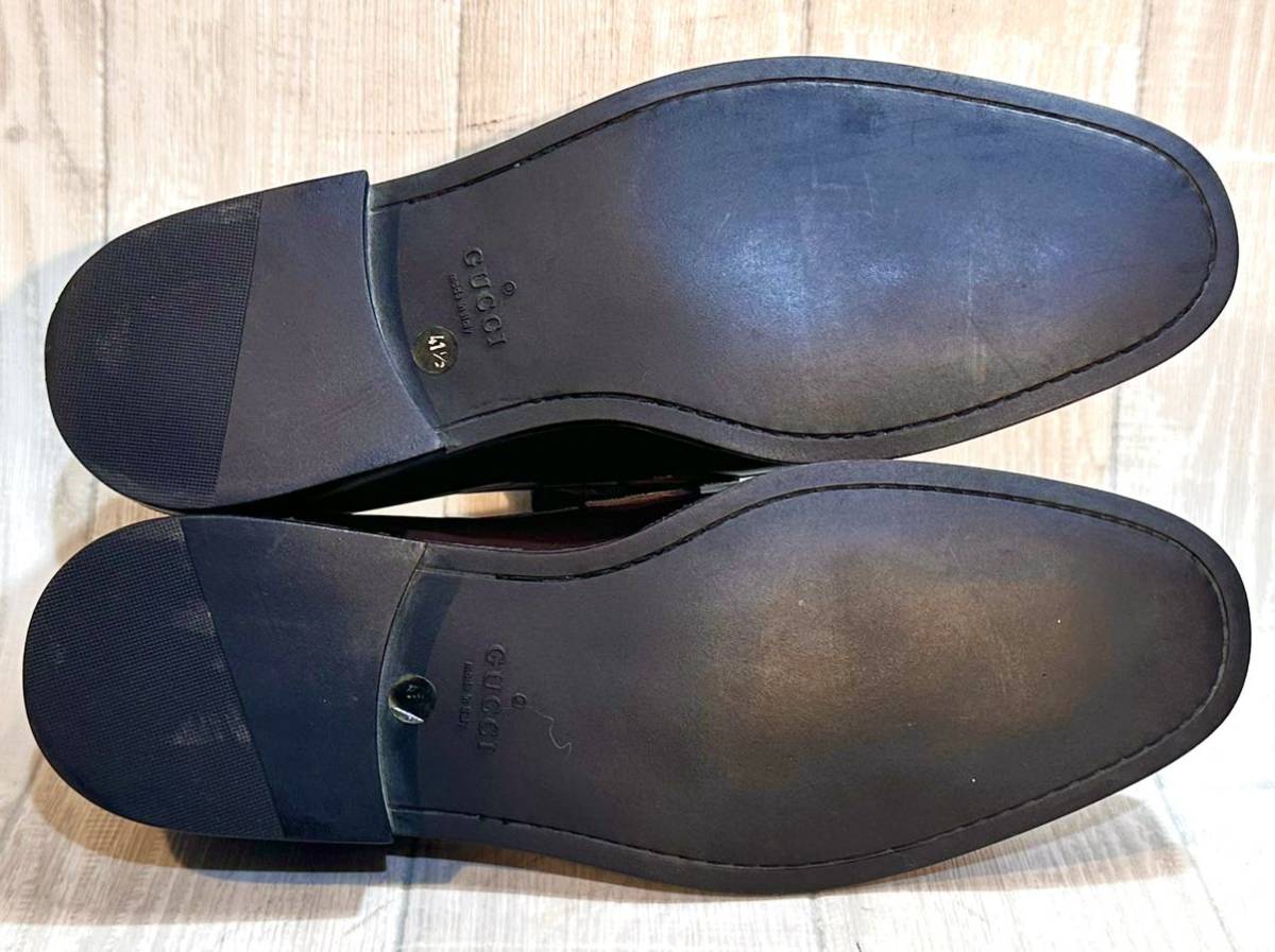 GUCCI グッチ◇26.5cm 41.5 E◇ビットローファー スリッポン モカシン