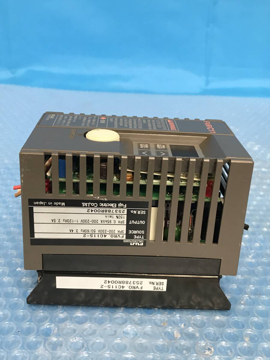 [CK15284] 富士電機 Fuji Electric インバータ FVR0.4C11S-2 動作保証_画像5