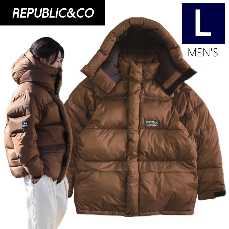 ○ REPUBLIC DWYCK PARKA JKT Brown Lサイズ メンズ スノーボード スキー ジャケット JACKET 22-23 日本正規品