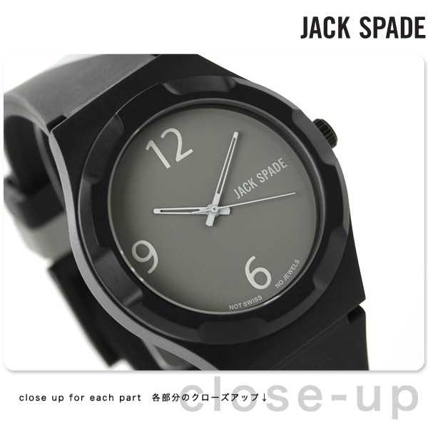 新品　ジャックスペード グラフィック パターン 40mm WURU0009 JACK SPADE メンズ 腕時計 ブラック×グレー 時計
