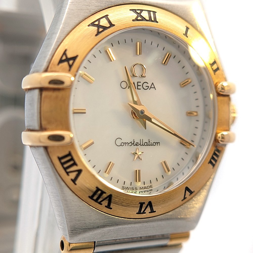 オメガ コンステレーションミニ・クォーツ時計 K18 1362-70 OMEGA 翌日