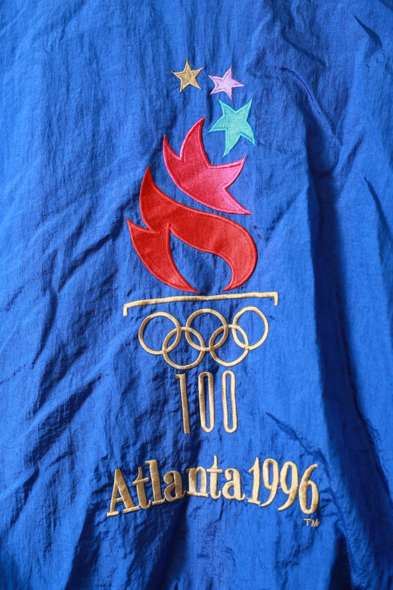 ★オールドヴィンテージ STARTER スターター 1996年 Atlanta Olympic アトランタオリンピック 刺繍加工ナイロンジャケット　古着ユーズドL_画像10