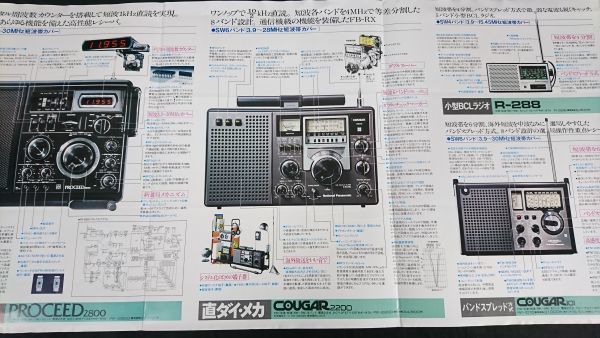 National( National )PROCEED( Proceed )RF-2800/COUGAR( пума )RF-2200/RF-1130/RF-101/RF-1188/BCL радио R-288 каталог Showa 52 год 6 месяц 