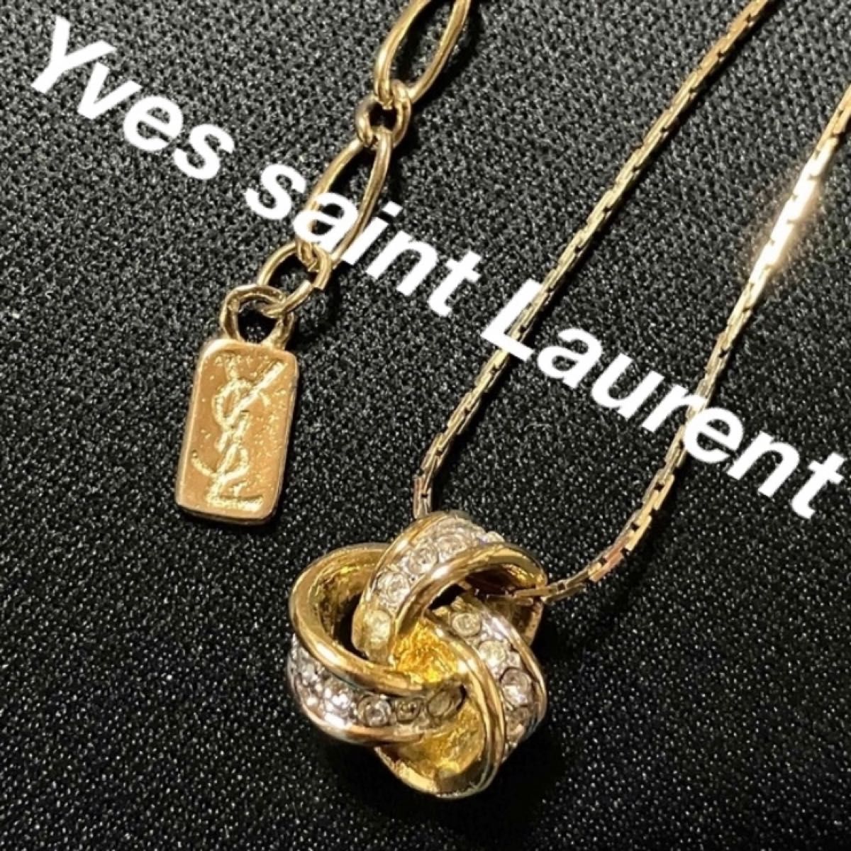 良品 イヴサンローラン YVES SAINT LAURENT ネックレス ヴィンテージ