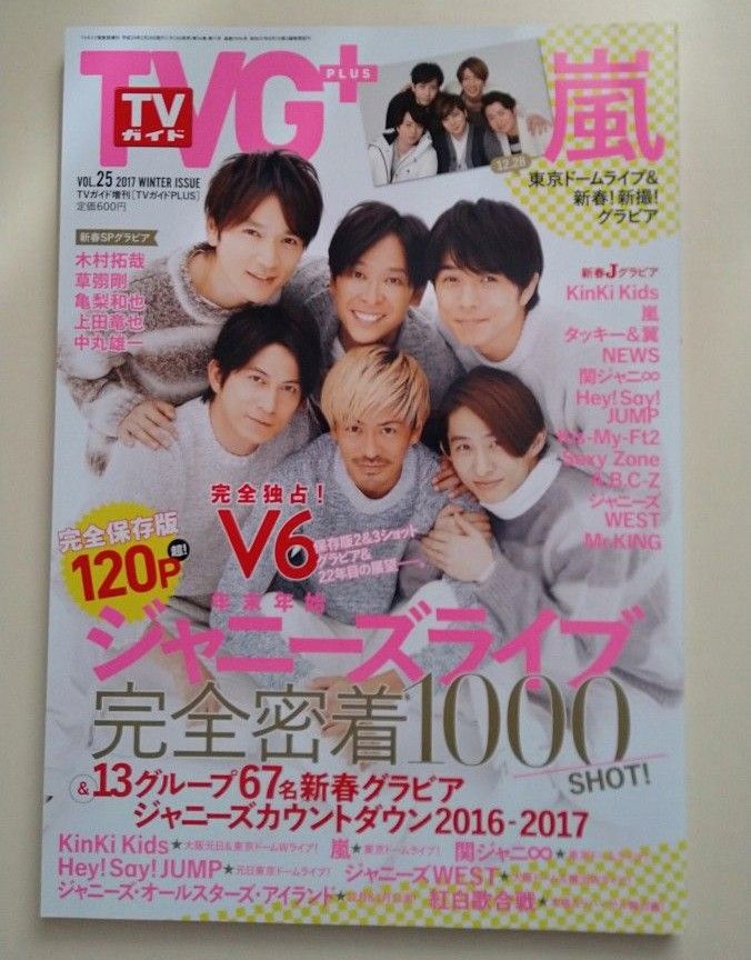 Ｖ６表紙　TVガイドplus 2017/vol.25