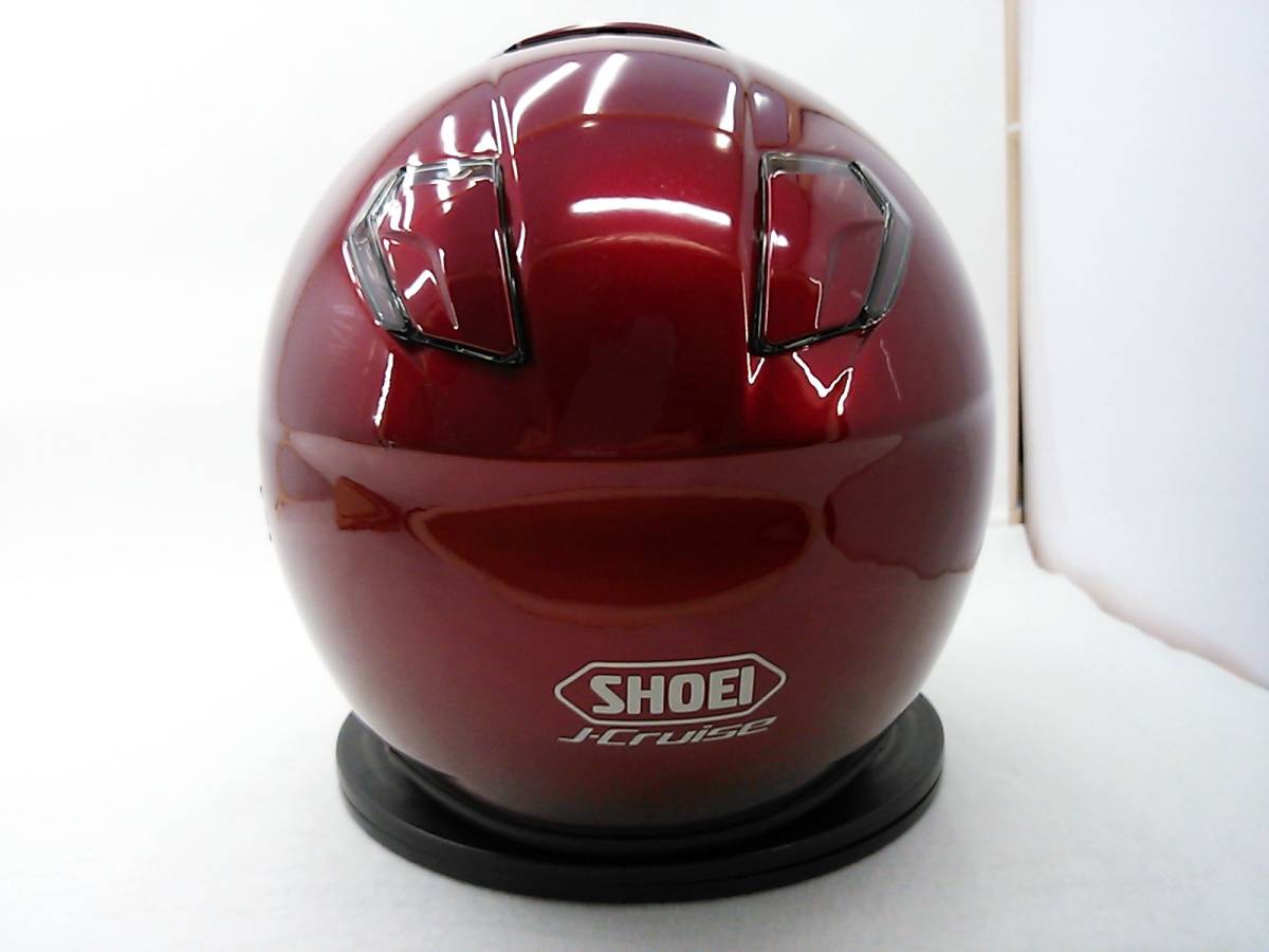 【送料無料】SHOEI ショウエイ J-Cruise Jクルーズ ワインレッド XSサイズ インナーバイザー ジェットヘルメット_画像4